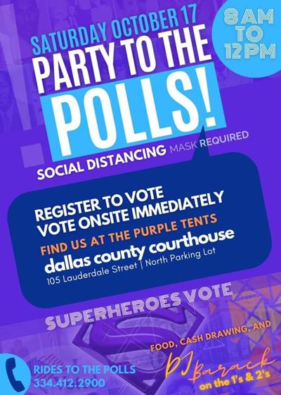 'Party to the Polls' event to encourage voter registration on Saturday
