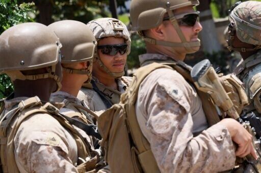 Marines deploy in LA ahead of mass anti-Trump protests