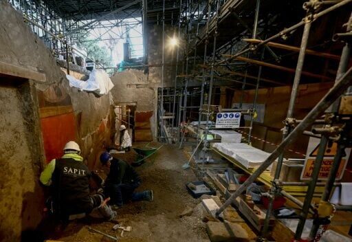 The latest discoveries were found in the villa's oldest section, which date back to the middle of the first century BC