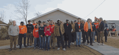 Lewis and rebuilt home