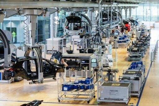 A Volkswagen production line. Many of Germany's flagship industries have been feeling pressure from increased Chinese competition