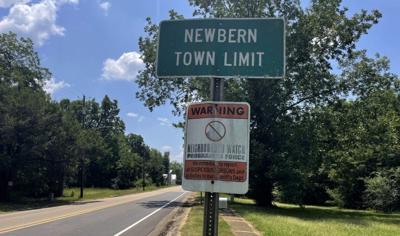 Newbern town limit from ADN