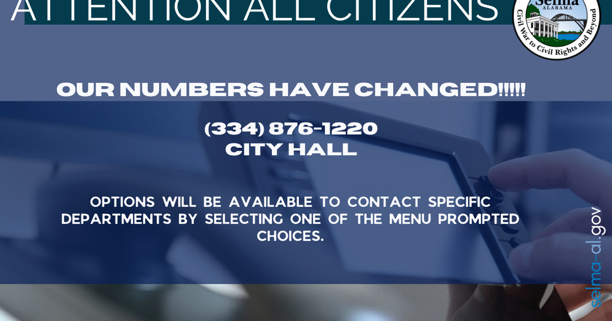 Selma City Hall number changes | | blackbeltnewsnetwork.com