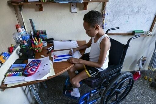 Juan Jose Guilarte has since January been waiting for surgery on his femur, one of thousands of Cuban children on a waiting list for operations