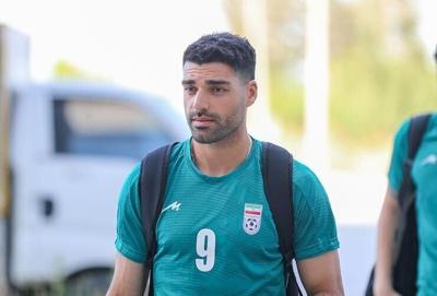 Mehdi Taremi arrives at an Iran national soccer team practice in Antalya, Turkey, ahead of the 2026 FIFA World Cup.
              Sinan Ozmus/Anadolu via Getty Images