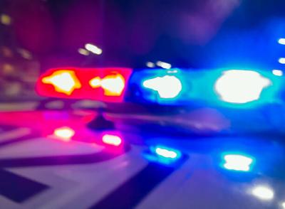 Police lights stock