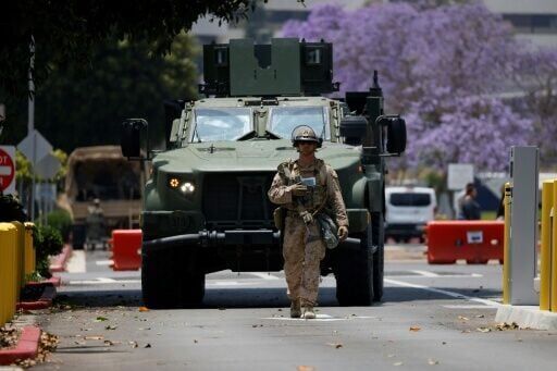 Marines deploy in LA ahead of mass anti-Trump protests