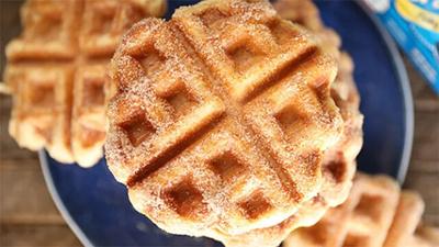 Recipe: Cinnamon sugar biscuit waffles