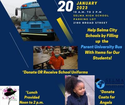 Donations being accepted for 'Fill Parent University Bus' tomorrow