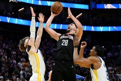 Alperen Sengun scored the game-winner in the Houston Rockets' nail-biting NBA win over the Golden State Warriors