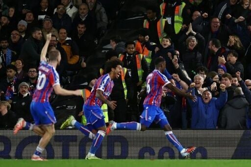 Crystal Palace defender Marc Guehi (R) scored the winner against Fulham