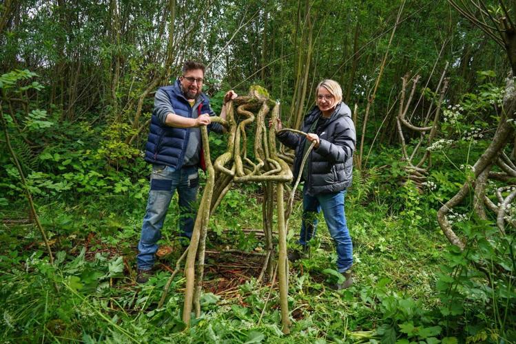 Couple run Britain’s first furniture orchard growing chairs on trees