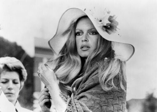 Bardot on the set of another film directed by Roger Vadim in 1972