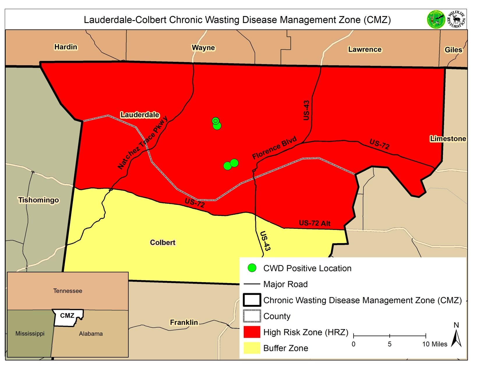 CWD map 12-7-2023
