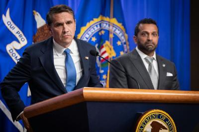Attorney General Todd Blanche announces the indictment against the Southern Poverty Law Center on April 21, 2026, in Washington.