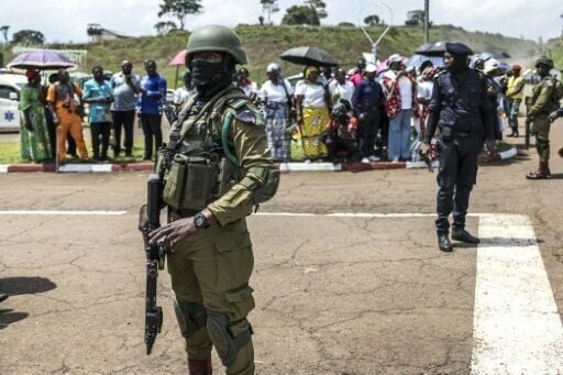 The pope blessed crowds from the back of a vehicle with bulletproof windows