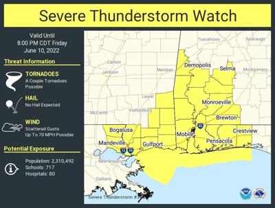 Dallas County under severe thunderstorm watch