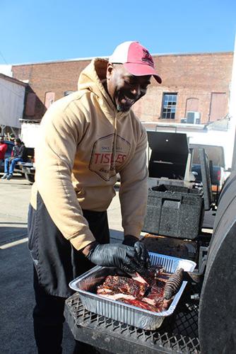 Tommy Tisdale with BBQ
