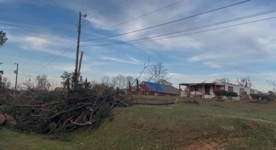 Plantersville tornado damage