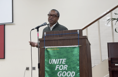 Johnny Moss speaks at Rotary