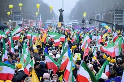 Berlin police said 10,000 people participated in the MEK rally, and 1,600 in a rival demonstration by supporters of Reza Pahlavi, son of Iran's last shah