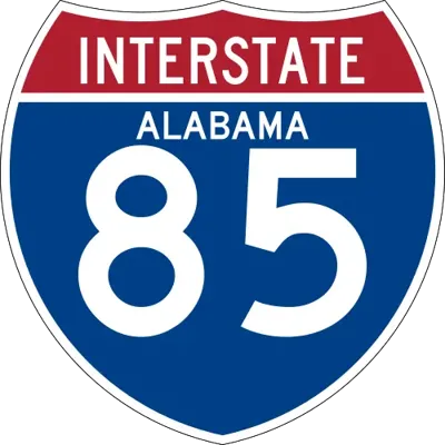 Interstate 85 sign