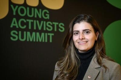 Marina is among five laureates at Thursday's Young Activists Summit awards at the UN in Geneva