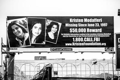 Missing person billboard stock