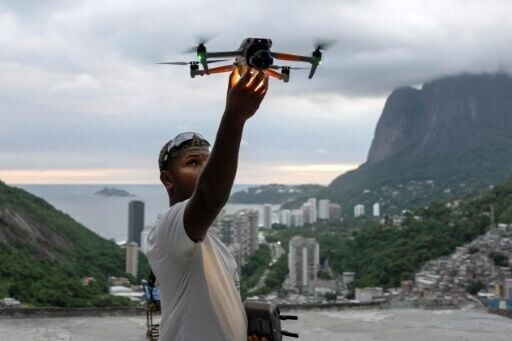 Drone pilot Pedro Lucas, 19, said he had few prospects before the job 'changed my life a lot.'