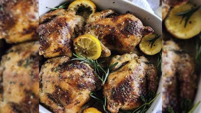 Oven Roasted Lemon Garlic & Parmesan Cornish Hens
