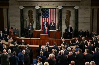 US President Donald Trump addressed Congress on Tuesday in his State of the Union speech