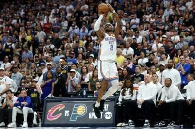 Thunder edge Nuggets to level NBA playoff series