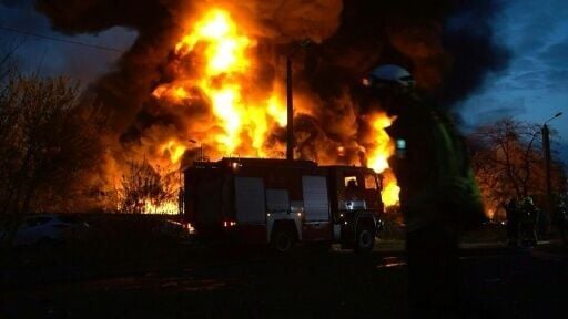 Fires rage in Kyiv after Russian strikes across Ukraine