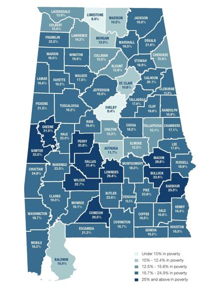 Alabama Poverty Map
