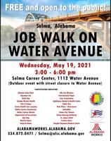 Job Walk on Water Avenue slated for May 19