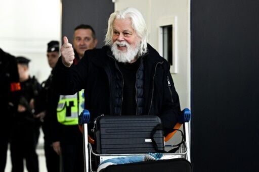 Freed anti-whaling campaigner Paul Watson arrives in France