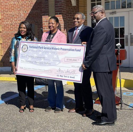 Rep. Terri Sewell announces funding at three sites in Selma on Thursday