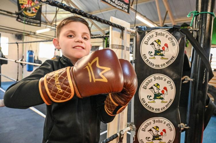 Young blind boy defies the odds after taking up boxing