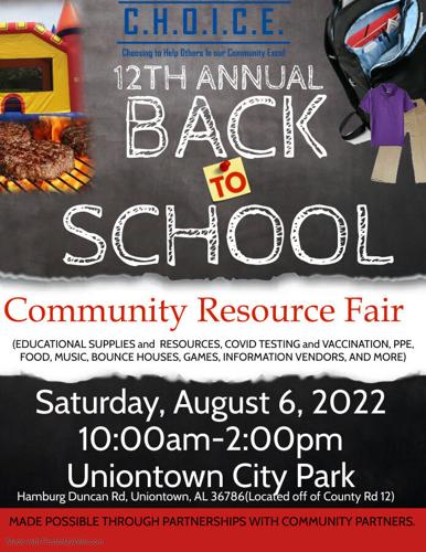 Back to School Community Resource Fair to be held at Uniontown City Park