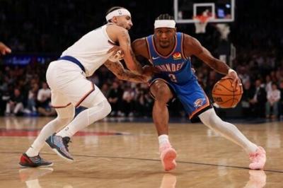 The Knicks took a slender lead into the final stretch, but the advantage did not last, as Shai Gilgeous-Alexander and the Thunder rallied