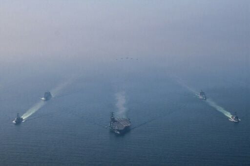 Trump's threat follows a military build-up in the region