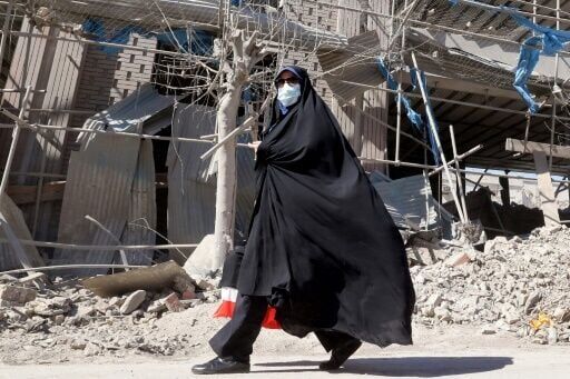 Buildings around Ferdowsi Square in central Tehran were badly damaged