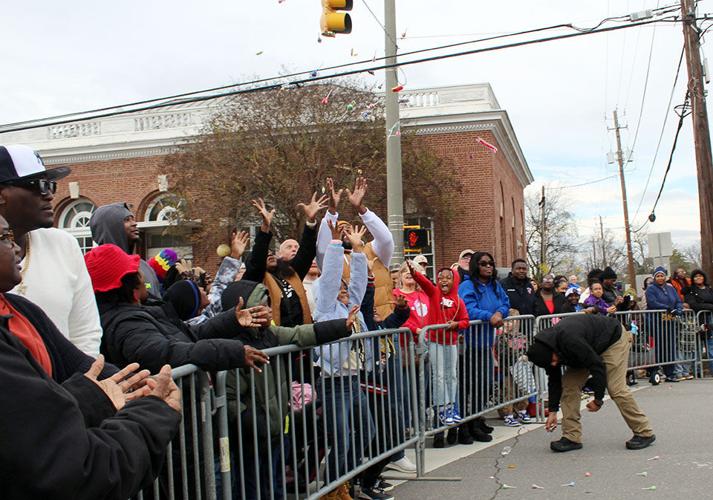 Catching candy in Demopolis parade