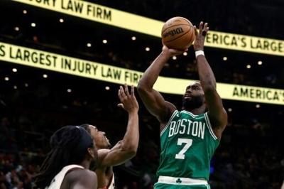 NBA fines Celtics forward Brown for throat-slash gesture