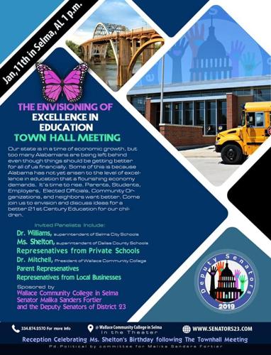Town Hall meeting in January to discuss Alabama education, economic growth