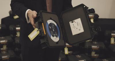 AED device at Montgomery Police Department