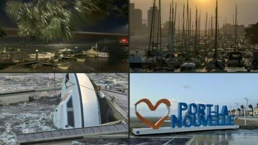 Storm Nils hits town in the French departement of Aude