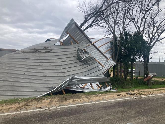 Selma Flea Market wind damage