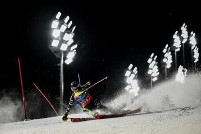 American Mikaela Shiffrin moved closer to a 105th World Cup win when she was quickest in the first run in the Courchevel slalom