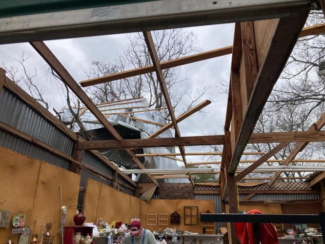 Selma Flea Market wind damage